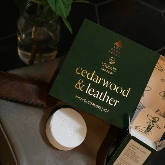 Shower Steamers, Cedarwood & Leather
