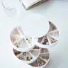 Stacked Jewelry Box with Sectioned Trays - White