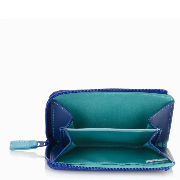 Zip Purse and ID Holder in Seascape