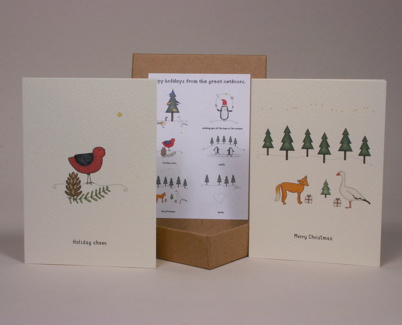 Holiday Wildlife Greetings Card Set
