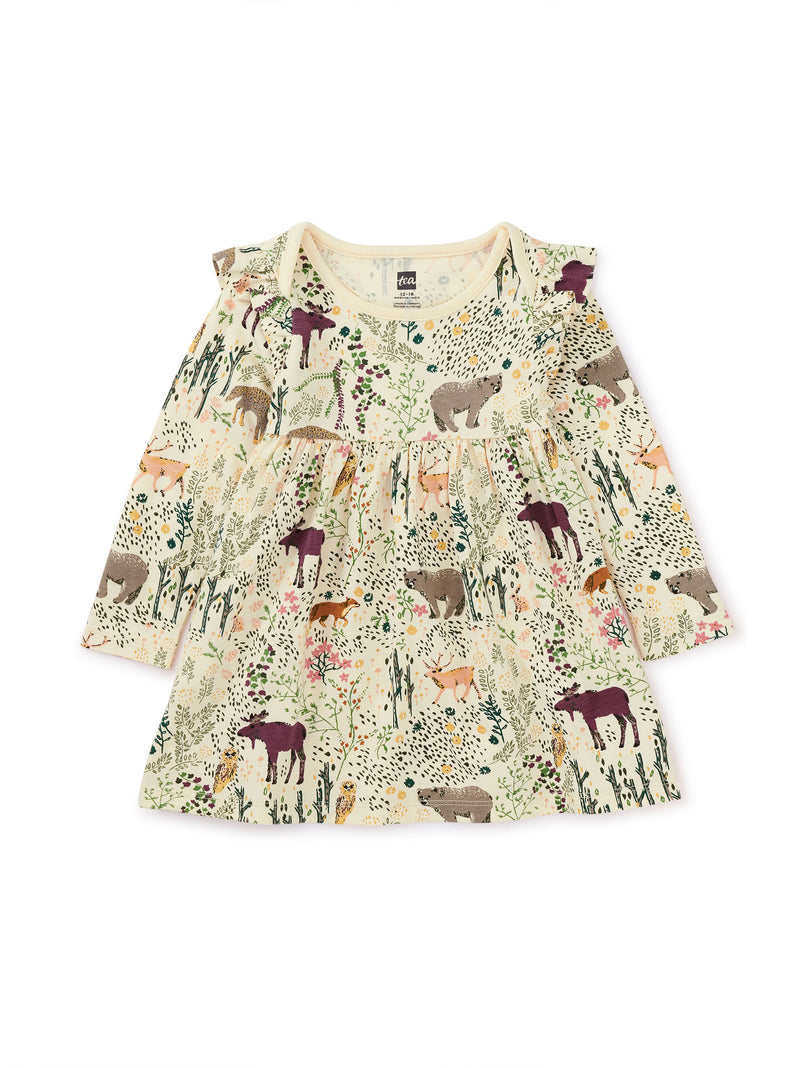 Mighty Mini Baby Dress, Swedish Forest Scene