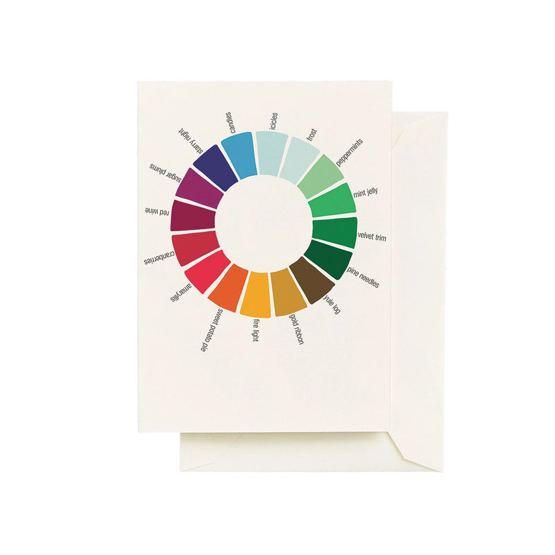Color Wheel Holiday Card