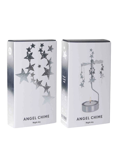 Rotary Candleholder, Night Sky, Silver