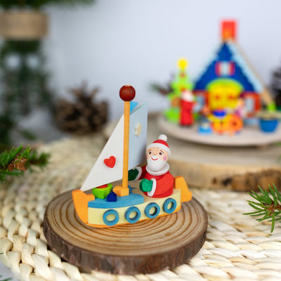 Graupner, "Santa in a Boat!" Ornament