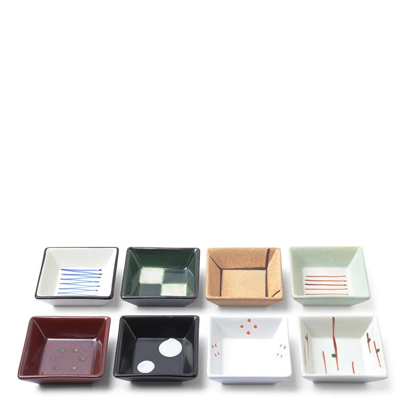 Miya, 3.25" Square Dish, Set of 8