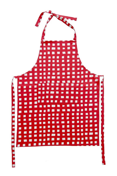 Apron - Red Blocks