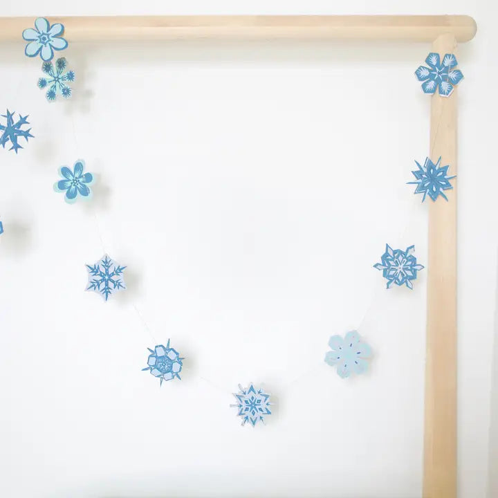 Snowflakes Sewn Garland