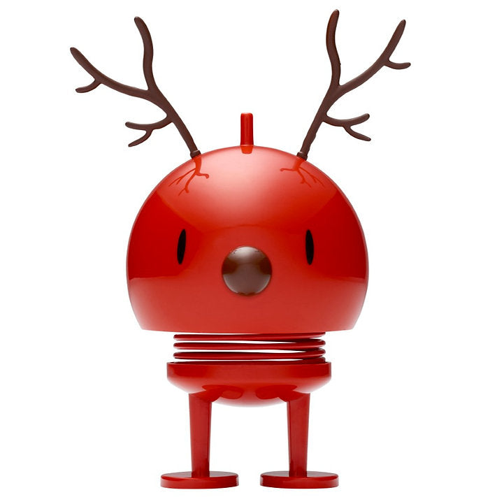 Hoptimist Medium Holiday Reindeer Bumble in Red