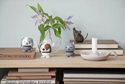Hoptimist Cat in Light Grey