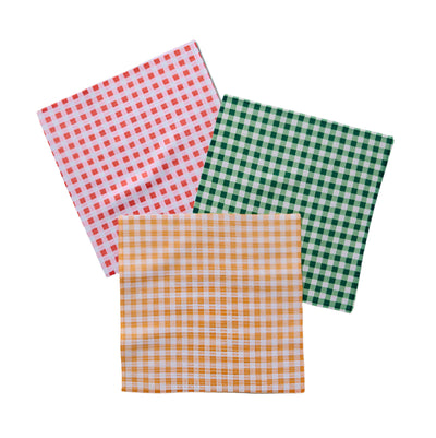 Spring Plaid Dishcloth Set