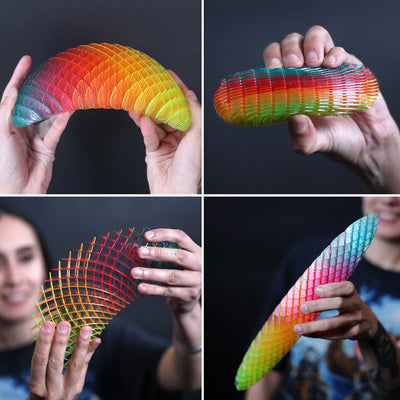 Morf Worm Fidget Toy in Rainbow