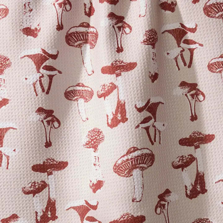 Autumn Mushrooms Tea Towel