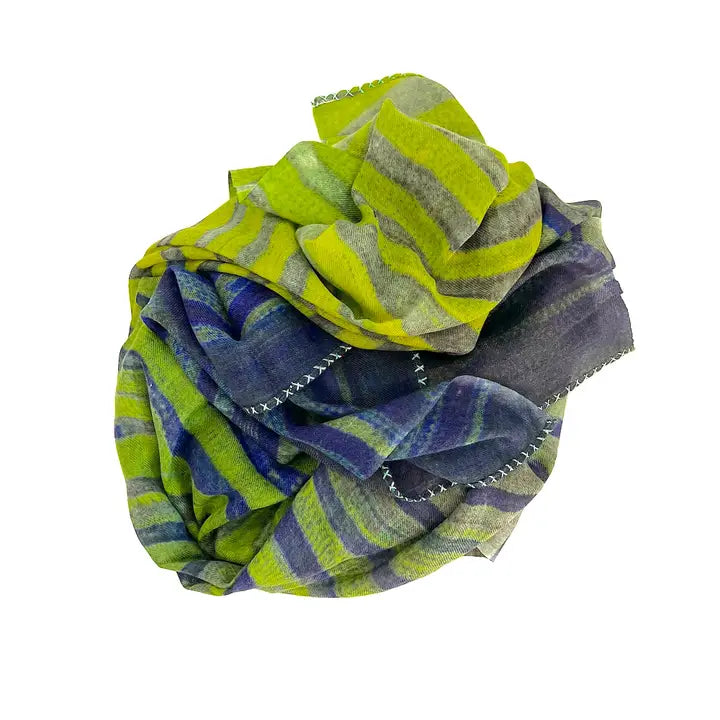 Wool Silk Stole - 2448