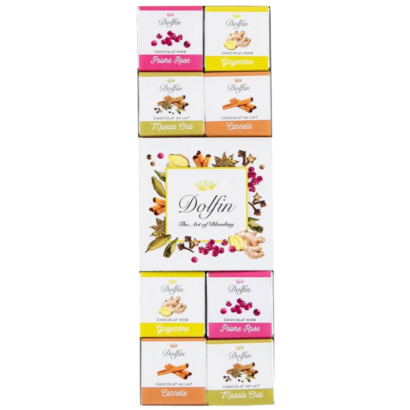 24 Gourmet Chocolate Squares "Spices"