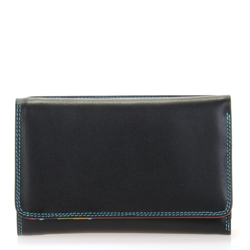 Large Tri-Fold Wallet in Black Pace