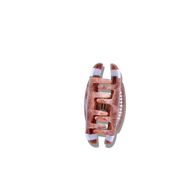 Hand-Painted Vintage Football Claw Clip