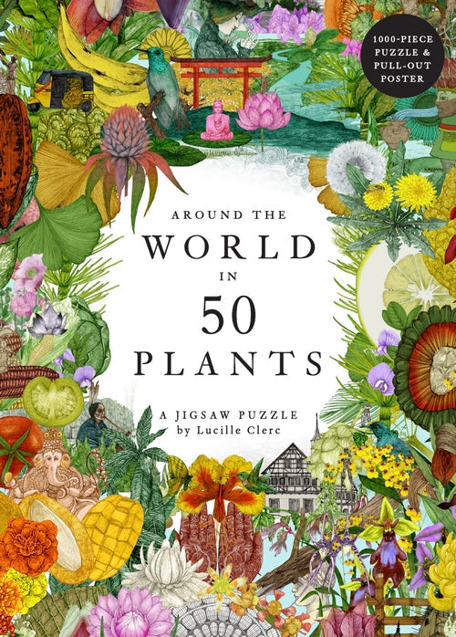 Around the World in 50 Plants, 1000-Piece Puzzle