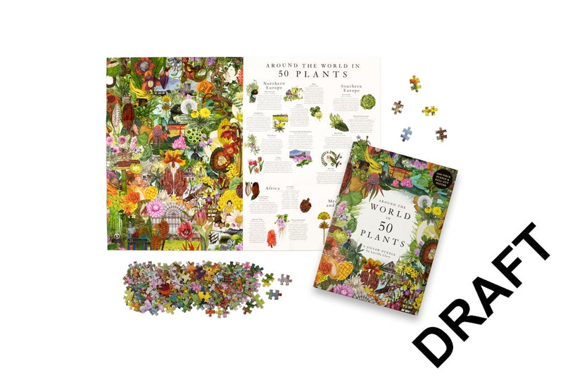 Around the World in 50 Plants, 1000-Piece Puzzle
