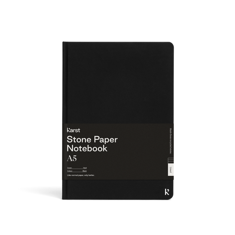 Lined Hardcover Notebook A5 - Black