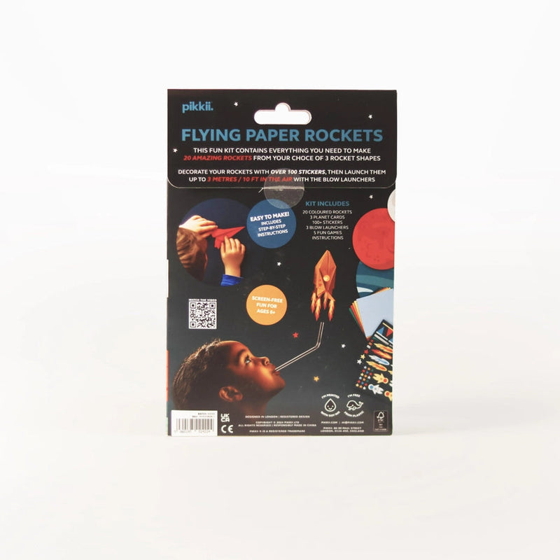 Flying Paper Rockets DIY Origami Kit