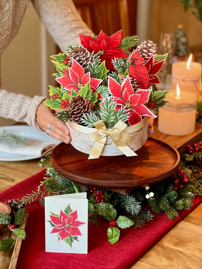 Fresh Cut Paper, Birch Poinsettia