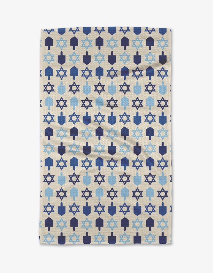 Dreidel Star Tea Towel