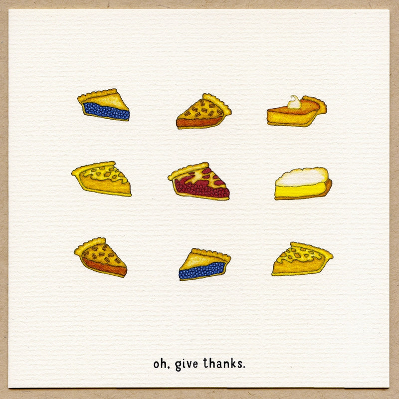 Oh, Give Thanks Greeting Card