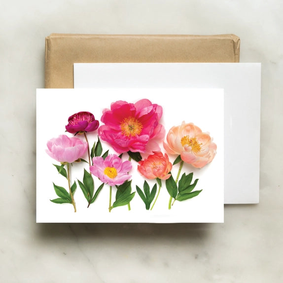 Botanical Card - Peony Garden