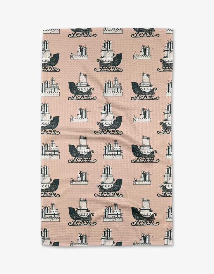 Dashing Through the Snow Tea Towel