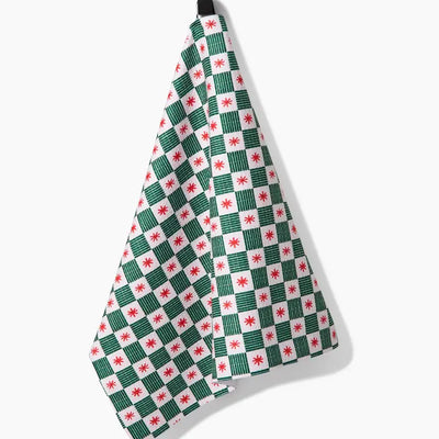 Jingle Grid Tea Towel