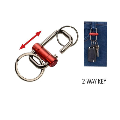 Troika 2-Way Quick Release Keychain in Red