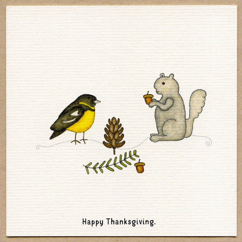 Wildlife Thanksgiving Greeting Card