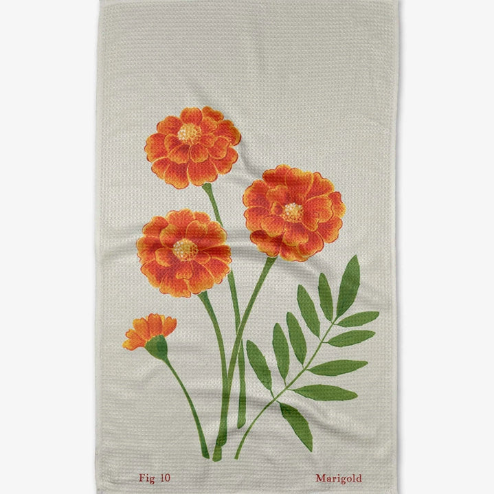October Marigold Tea Towel