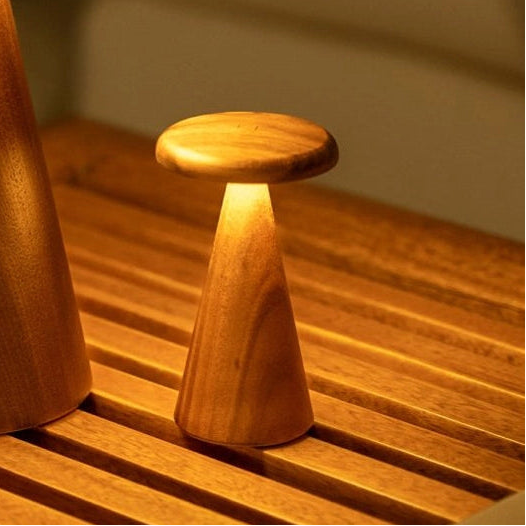 Gingko, Sylva Table Lamp, Mini Walnut