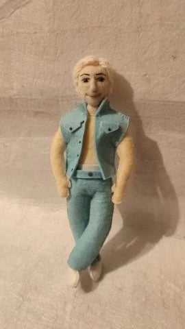 Ryan Gosling Ken Felt Ornament
