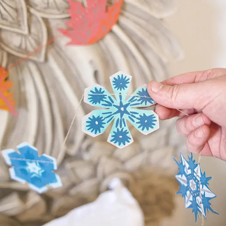 Snowflakes Sewn Garland