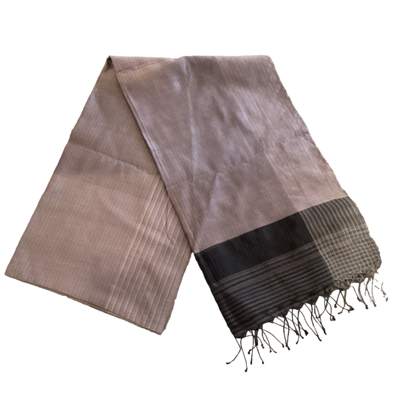 Grey Silk Stole