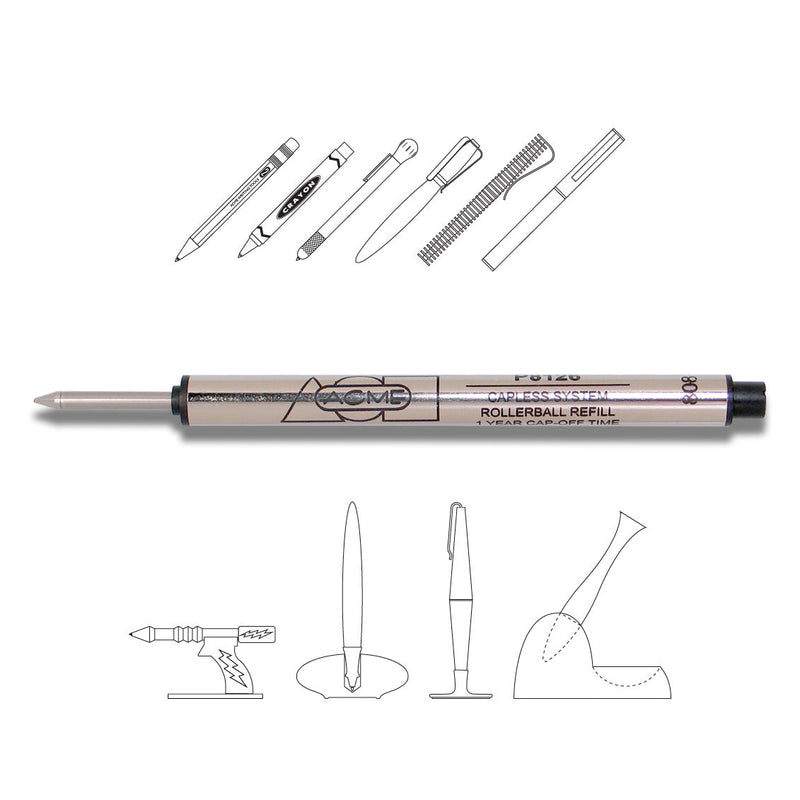 ACME Crayon, Retractable Rollerball Pens Refils