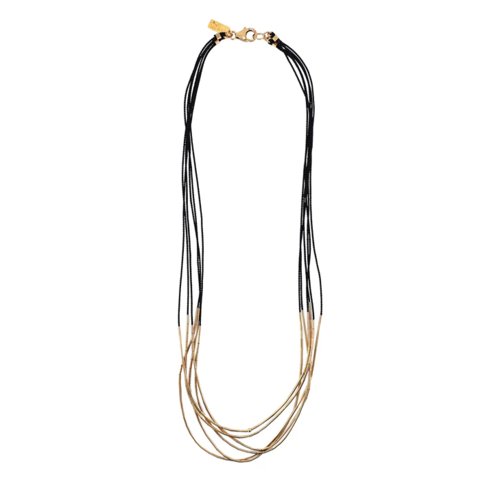 Aries Necklace in Black