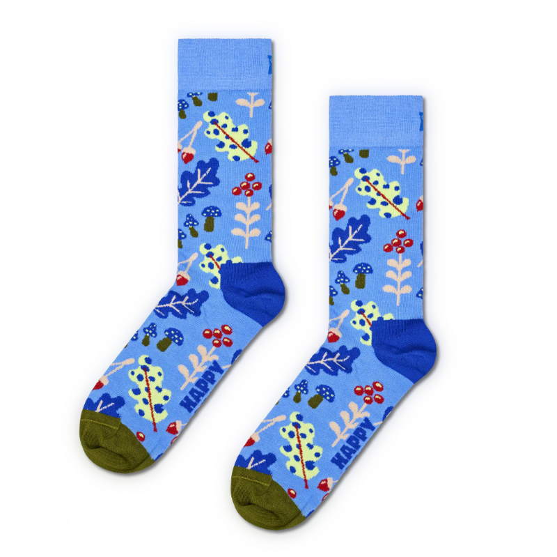 Autumn Leaf Sock in Blue