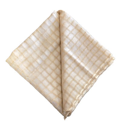 Natural White Cotton/Silk Stole