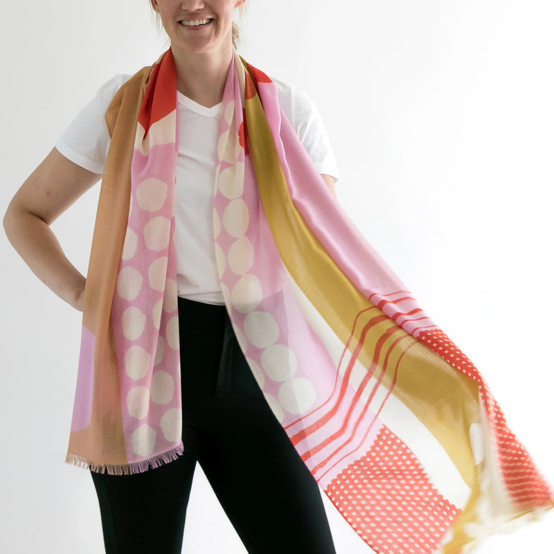 Banjo 100% Merino Wool Scarf in Jolly