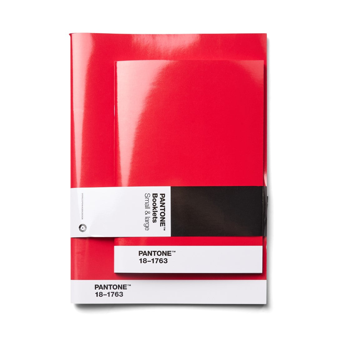 Red Razor 50 Booklets PANTONE Booklets set of 2 - Red 18-1763 – AKAR Design