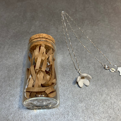 Porcelain Snowdrop Floral Necklace