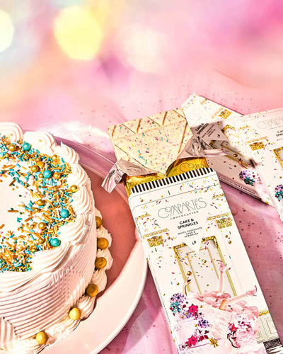 Cake and Sprinkles White Chocolate Bar