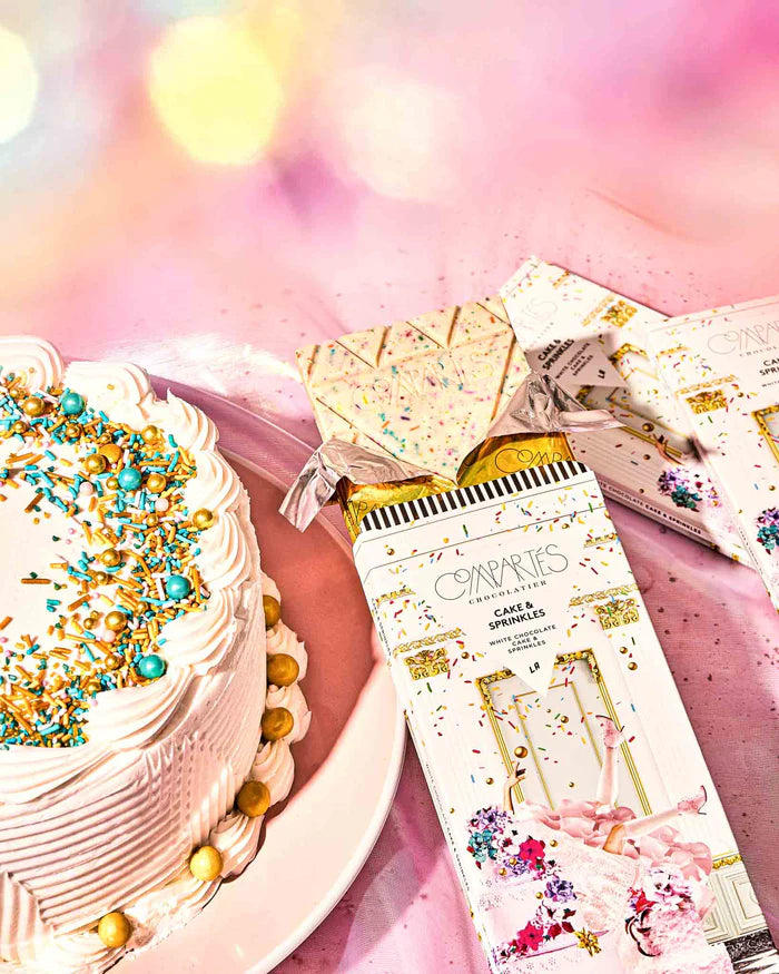 Cake and Sprinkles White Chocolate Bar