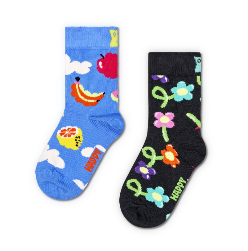 2-Pack Kids Cloudy Fruit Socks