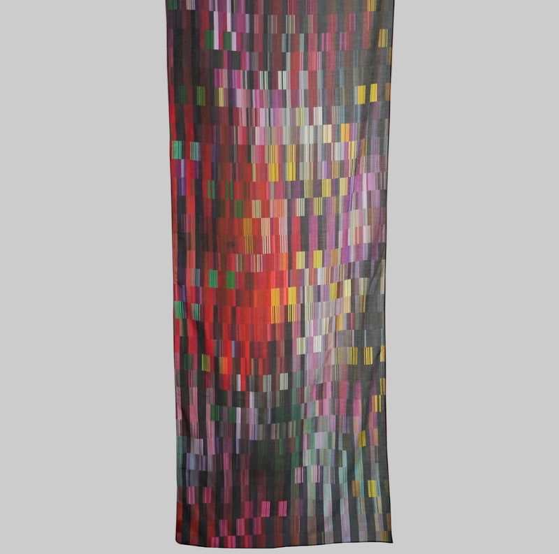 Flower Clusters Cotton Silk Scarf