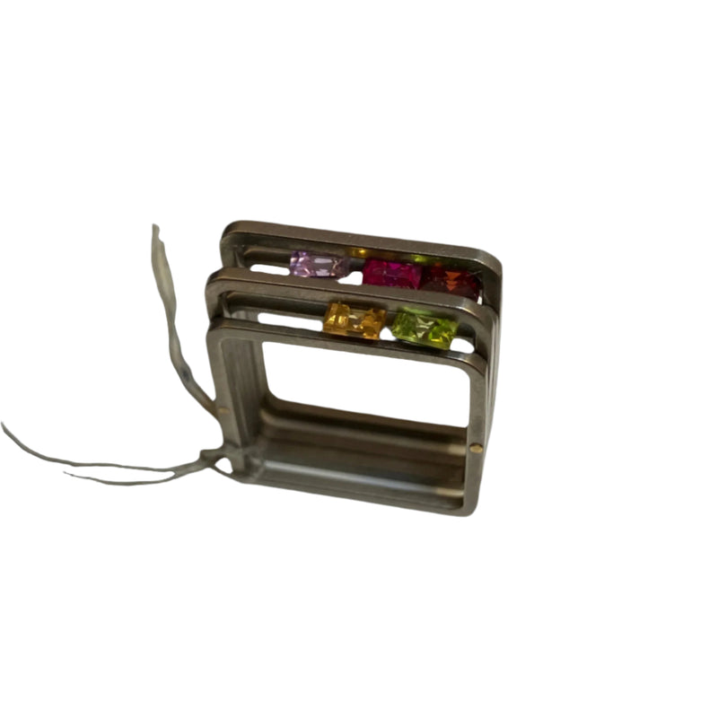 Angela Fung Double Slide Ring with 5 Stones