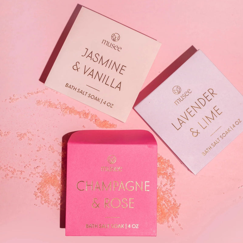 Champagne and Rose Mini Bath Salts